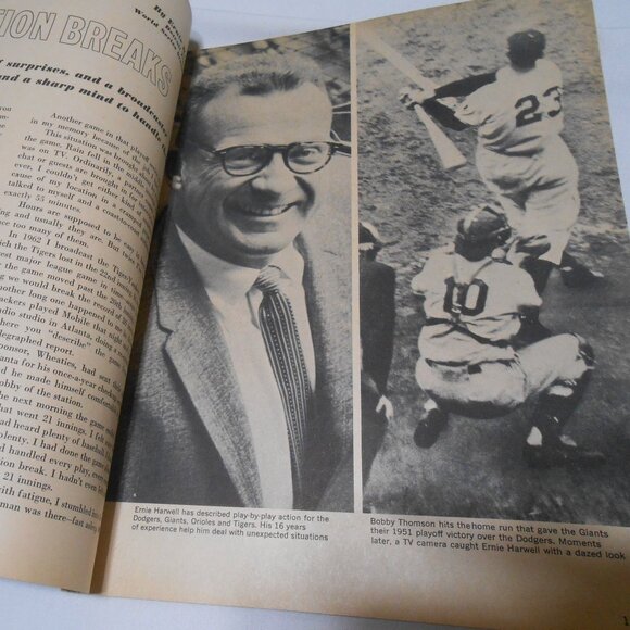 VTG MACO SPORTSMAN SERIES SPORTS ALL STAR 1964 BASEBALL MAGAZINE SANDY KOUFAX ⚾ - Picture 6 of 9